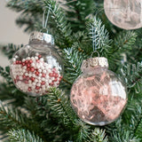 Transparent Hollow Christmas Baubles – 24 Pack Fillable Clear Ornaments