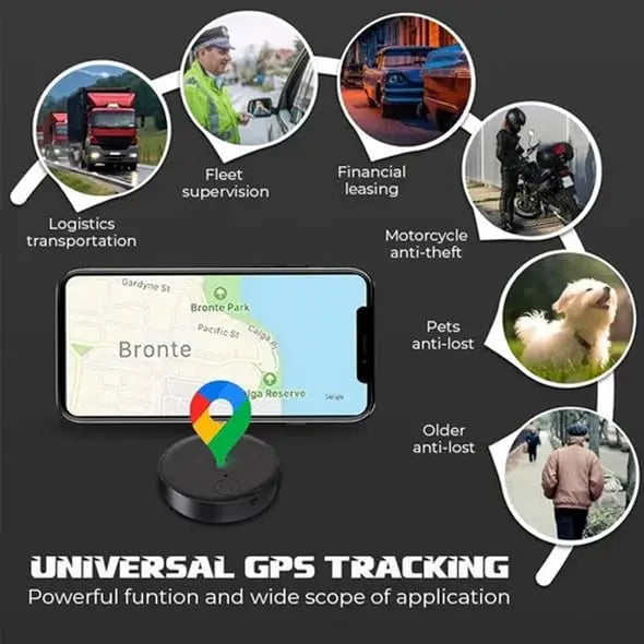 Mini GPS Tracker 2-Pack – Magnetic, App Tracking & 6-Month Standby