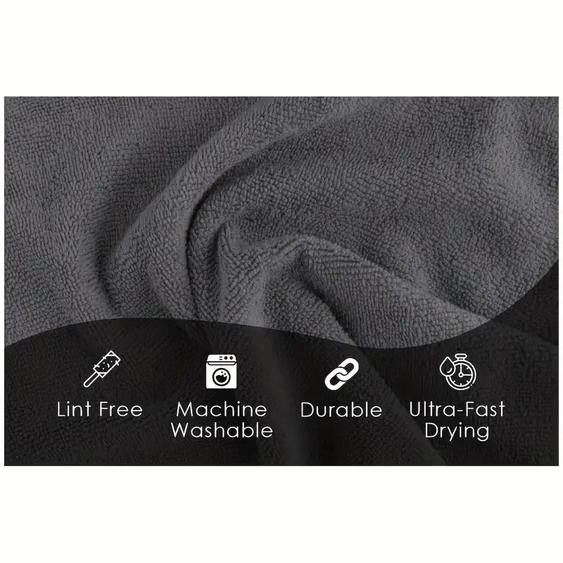 Microfiber Cleaning Cloths – 5-Pack, Streak-Free, Absorbent & Scratch-Free