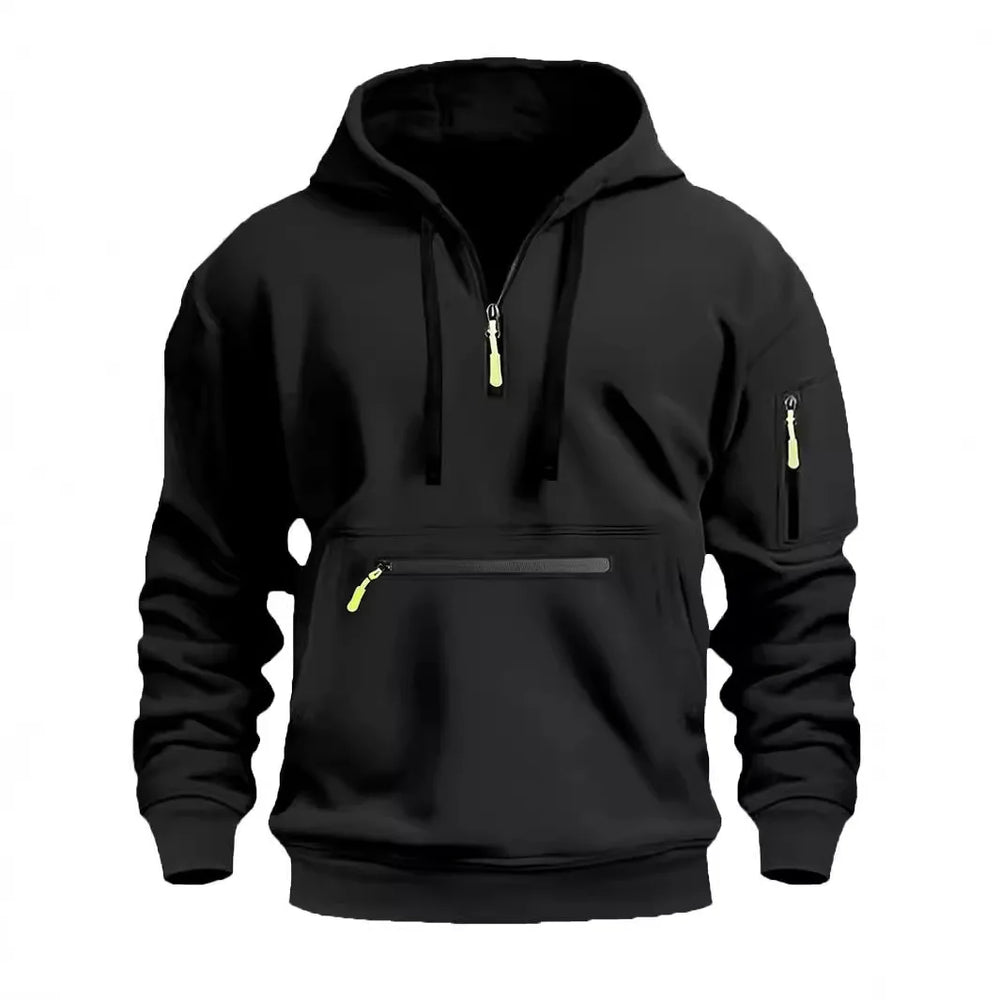 Enhanced Product Title: **AlpenNord Men's Hooded Zip-Up Sweatshirt | Cozy & Stylish Fleece Jacket for Outdoor Activities**