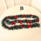 Snow-Flocked Christmas Garland – 2m Frosted Greenery for Indoor and Outdoor