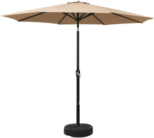 2.7m Outdoor Umbrella with Pole Stand
