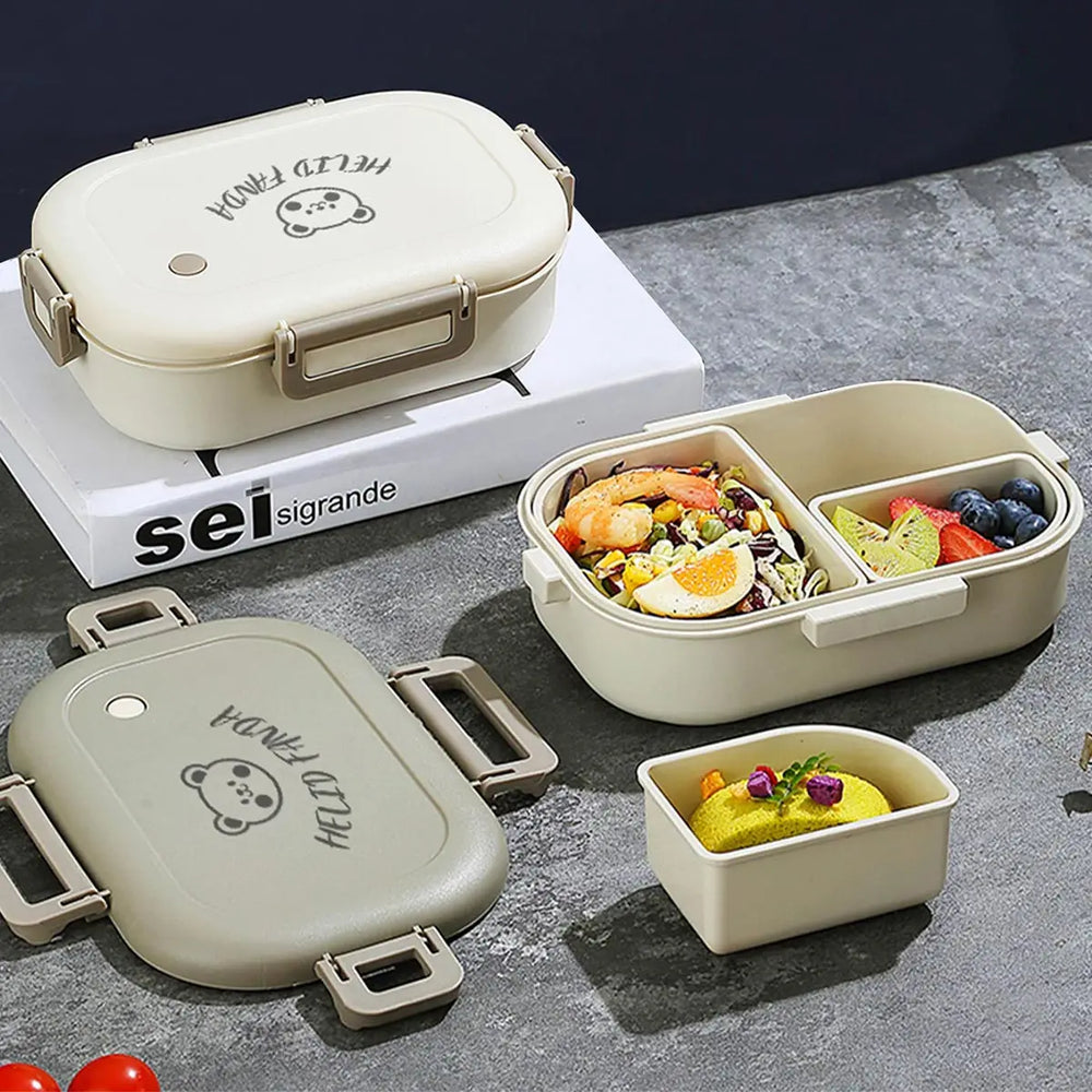 FreshMate | Portable Bento Lunch Box | Leak-Proof with 3 Compartments