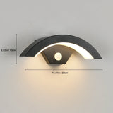 24W LED Outdoor Wall Light – Motion Sensor, 3000K Warm White & Black