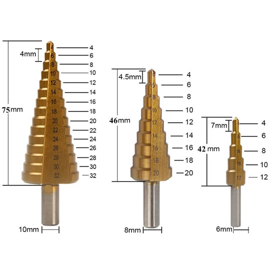 Enhanced Product Title: **Titan Drill Bit Set - 6-Piece with Storage Case | Durable & Precision Engineering for Wood, Metal & Masonry**

This title includes relevant keywords and phrases that can improve visibility and appeal to potential buyers.