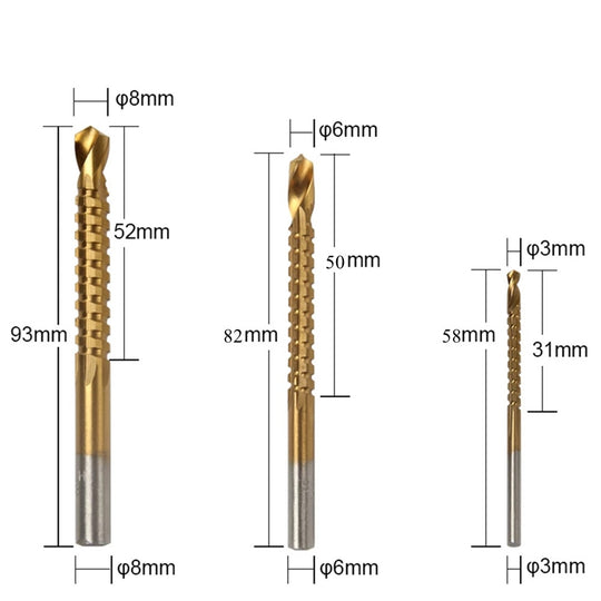 Enhanced Product Title: **Titan Drill Bit Set - 6-Piece with Storage Case | Durable & Precision Engineering for Wood, Metal & Masonry**

This title includes relevant keywords and phrases that can improve visibility and appeal to potential buyers.