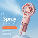 Handheld Misting Fan – 4 Speeds, USB Rechargeable & Water Spray