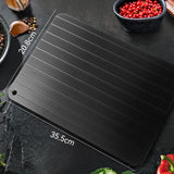 Aluminum Defrosting Tray – 35.5×20.8cm, Ridged Design & Food-Safe