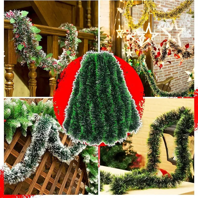 Artificial Fir Christmas Garland – Indoor and Outdoor Greenery, 2m to 20m