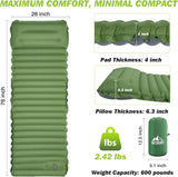 Self-Inflating Camping Sleeping Pad – 10cm Thick, Connectable & Compact