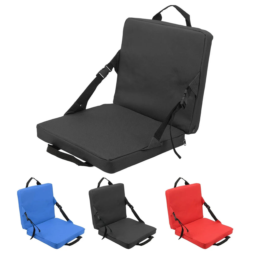 Enhanced Product Title: "Bequemer Klappstuhl mit Rückenlehne und Polsterung – Ideal für Outdoor-Aktivitäten, Camping und Garten" 

This title includes relevant keywords while emphasizing comfort and versatility, making it more appealing for potential buye