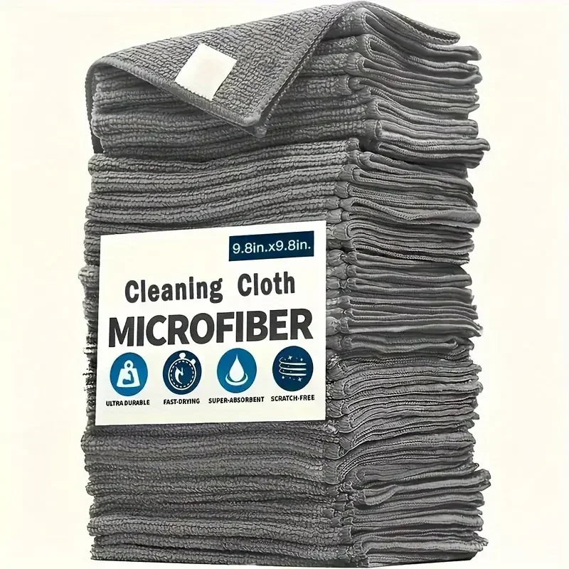 Microfiber Cleaning Cloths – 5-Pack, Streak-Free, Absorbent & Scratch-Free
