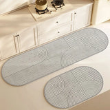 BowLift | Kitchen & Bath Mat AquaStone | Diatomite & Velvet Look | Super Absorbent & Non-Slip | Washable & Durable