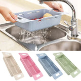 Expandable Dish Drying Rack – Auto-Drain, Adjustable & Over-Sink Design