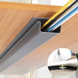 Self-Adhesive Cable Management Channel – PVC, Under-Desk & Open Design