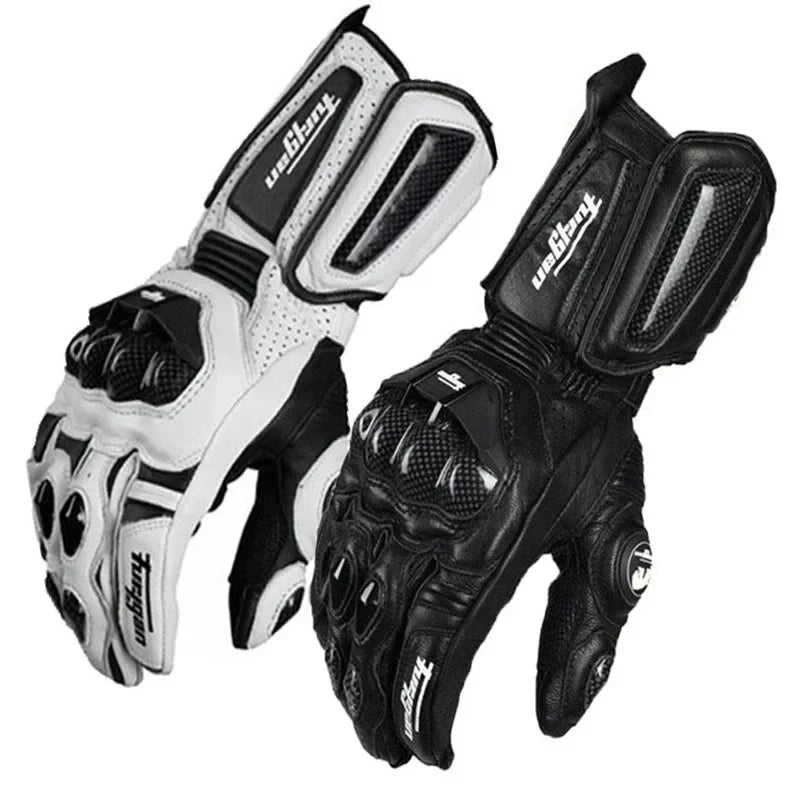 Enhanced Product Title: "Hochwertige Leder-Motorradhandschuhe für Männer und Frauen - 1 Paar, Optimale Sicherheit und Komfort für Motorradfahrer" 

This title includes keywords that potential customers might search for, while also highlighting the quality