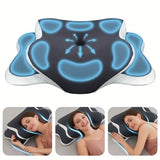 Ergonomic Memory Foam Neck Pillow – Butterfly Shape, Dual Height & Washable Cover