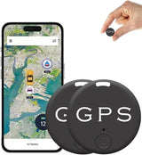 Mini GPS Tracker 2-Pack – Magnetic, App Tracking & 6-Month Standby