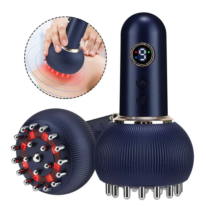 Enhanced Product Title: "4-in-1 Massagegerät mit Wärme, Vibration & Mikrostrom – Entspannung für Körper und Geist" 

This title includes keywords that improve search visibility while also highlighting the product's benefits.