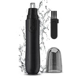 Electric Nose Hair Trimmer – Waterproof, LED Light & Ear/Eyebrow Attachments