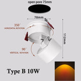 LED Sunset Wall Lamp – Gradient Warm Light, 10W & Touch Switch