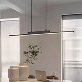 Modern Linear Dining Pendant Light | Minimalist LED Chandelier for Kitchen & Living Spaces
