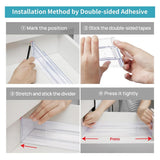 Adjustable Drawer Dividers – Clear Plastic, Expandable & 6-Pack