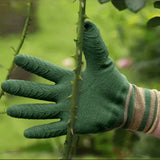 Thorn-Resistant Garden Gloves – Unisex, Waterproof Latex & Breathable Green