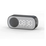 Bluetooth Alarm Clock – LED Display, FM Radio & Built-In Subwoofer Speaker
