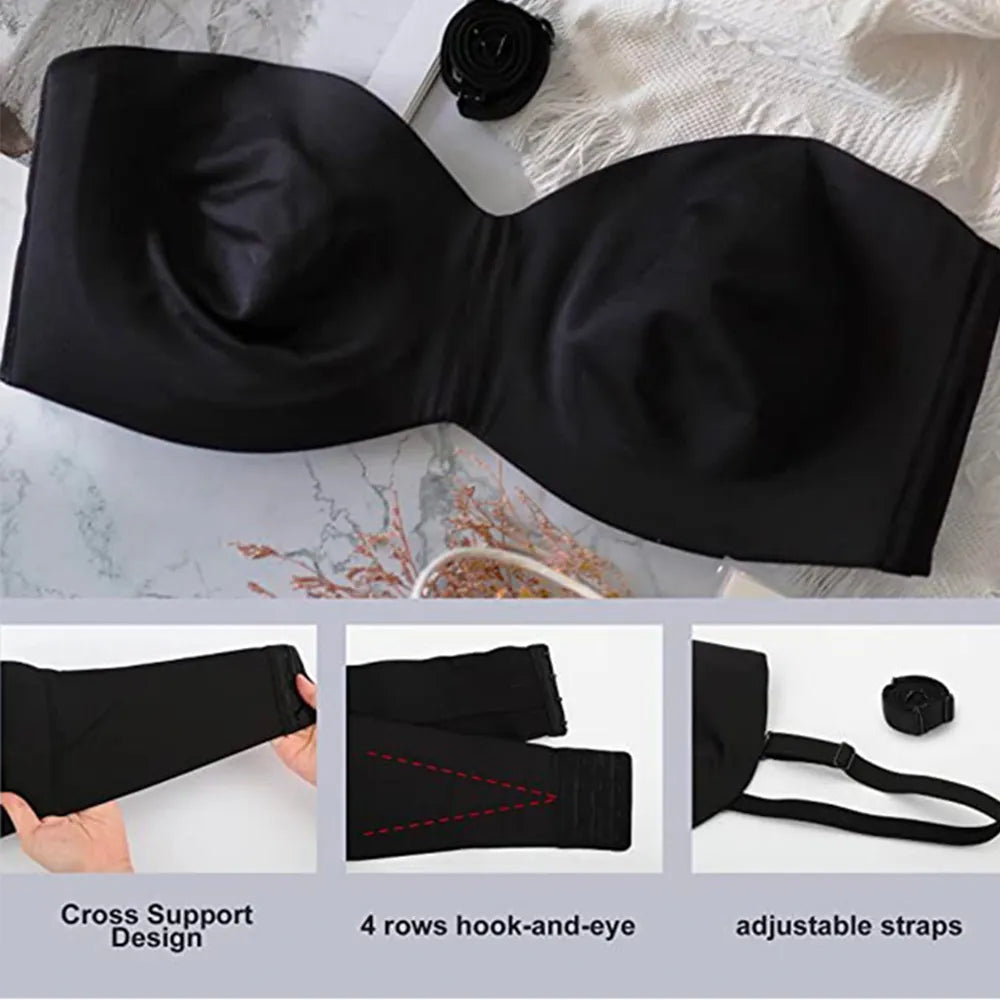 Ultra-Soft Seamless Plus-Size Bra for Women – Adjustable Straps, Comfortable Back Closure, Perfect for Everyday Wear