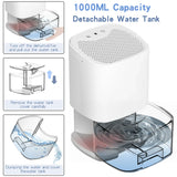 1000ml Portable 2-in-1 Dehumidifier with Air Filter & Night Light - Aveline