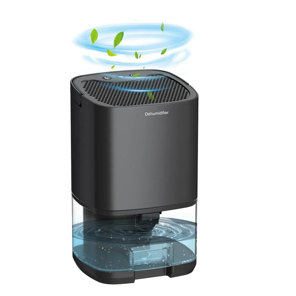 1000ml Portable 2-in-1 Dehumidifier with Air Filter & Night Light - Aveline