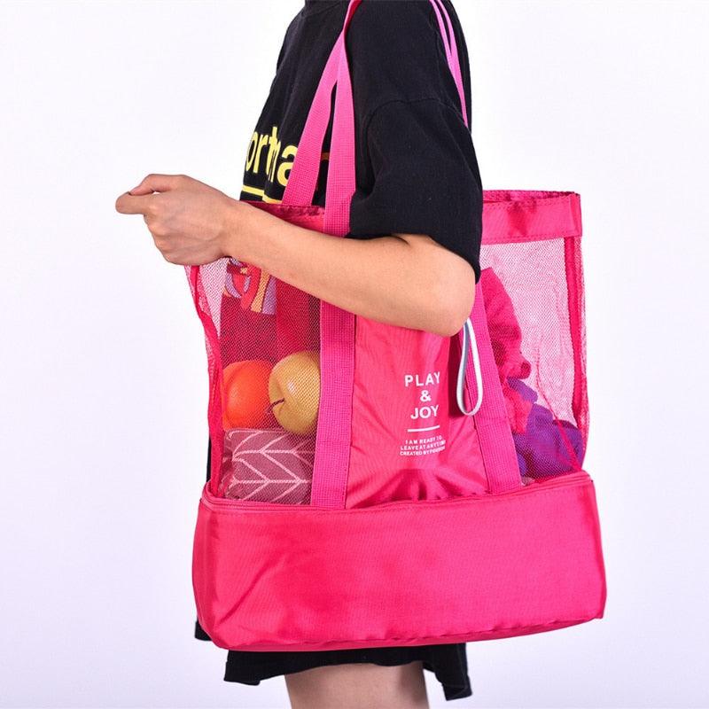 Enhanced Product Title: "2-in-1 Strandtasche mit isoliertem Kühlfach – Perfekt für Strand und Picknick" 

This title includes relevant keywords while also providing additional context to attract potential buyers.