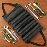 Roll-Up Tool Bag – Oxford Fabric, 4+ Zippered Pockets & Shoulder Strap