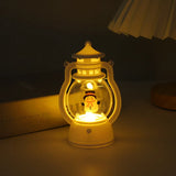 Mini LED Christmas Lantern – Portable Snowman or Tree Decoration