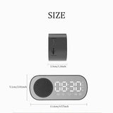 Bluetooth Alarm Clock – LED Display, FM Radio & Built-In Subwoofer Speaker