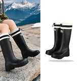 Arlena – Women's Retro Waterproof Rain Boots with Non-Slip Sole