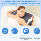 Ergonomic Memory Foam Neck Pillow – Butterfly Shape, Dual Height & Washable Cover
