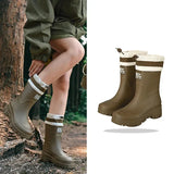 Arlena – Women's Retro Waterproof Rain Boots with Non-Slip Sole