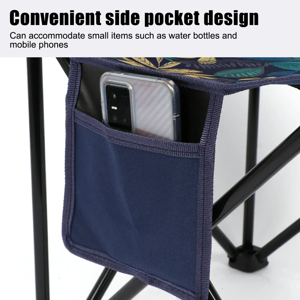 Folding Camping Chair with Carry Bag – Steel Frame, 100kg & Compact