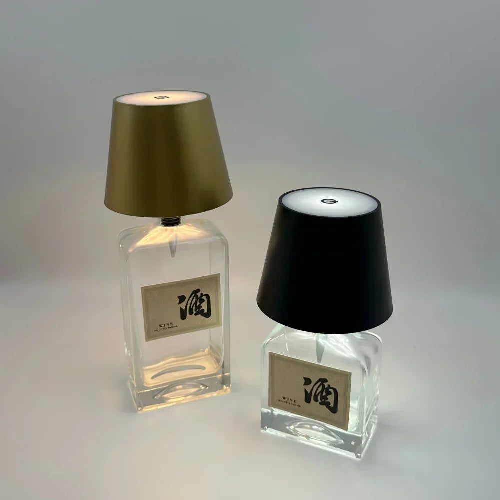 LED Bottle Cap Lamp – USB Rechargeable, Touch Dimmable & Warm White for Any Bottle