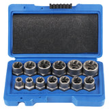 Bolt Extractor Set – 14-Piece, 6.35-19mm & Chrome-Molybdenum Steel