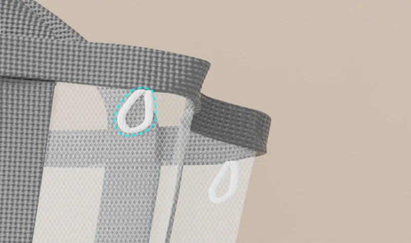 Foldable Mesh Laundry Hamper – Breathable, Carry Handles & Collapsible