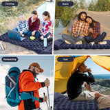 Double Air Mattress – Built-In Foot Pump, Attached Pillows & 120×199cm