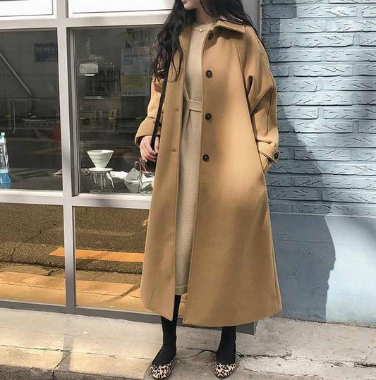 Trendy Long Women's Coat - Eveline