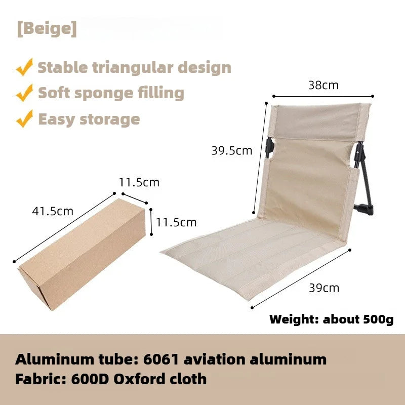 Folding Camping Chair – Aluminum, Padded Seat & Lightweight Portable