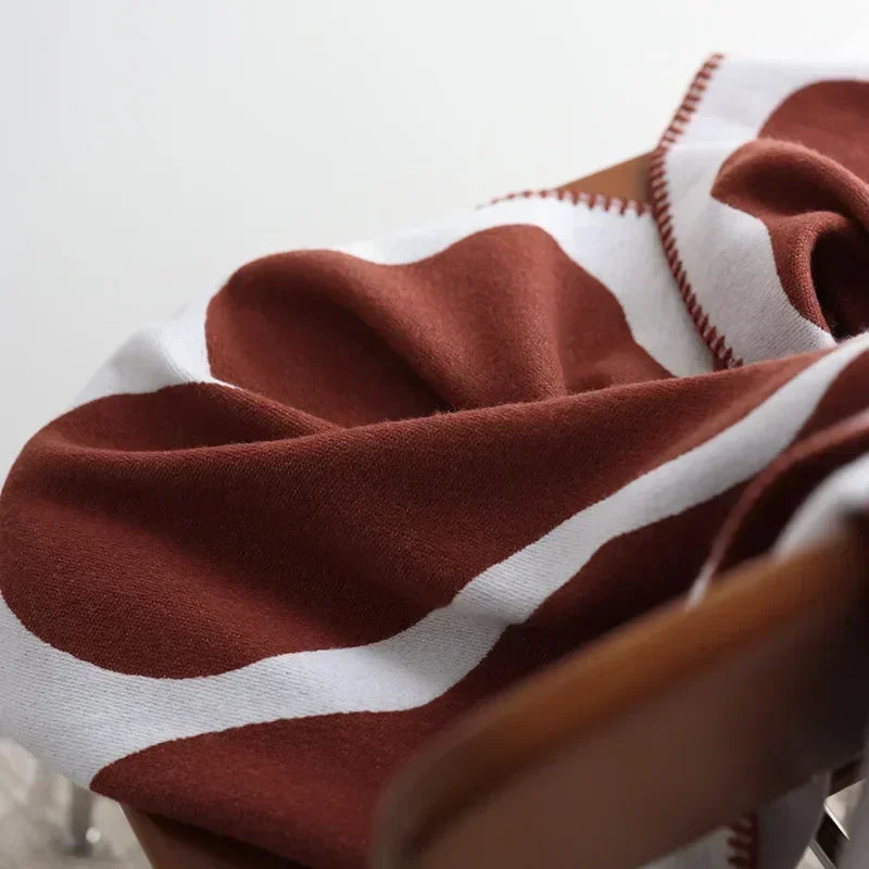 Enhanced Product Title: "Luxurious Jacquard Throw Blanket - Soft, Cozy, and Stylish Home Decor" 

This title includes keywords that potential customers might search for, while also highlighting the product's features and benefits.