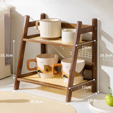 Optimized Product Title: **2-stöckiges Bambus-Küchenregal – Vielseitiger Organizer für Küche, Schreibtisch & Wohnraum – Platzsparend & Stilvoll**