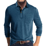 Matteo Men's Long-Sleeve Polo - Breathable & Versatile