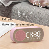 Bluetooth Alarm Clock – LED Display, FM Radio & Built-In Subwoofer Speaker
